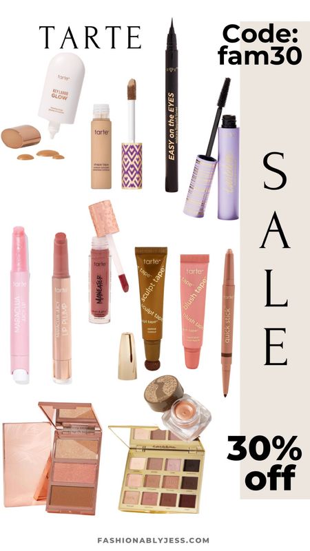 Use code: fam30 for money off all of these tarte beauty products 

#LTKsalealert #LTKstyletip #LTKbeauty