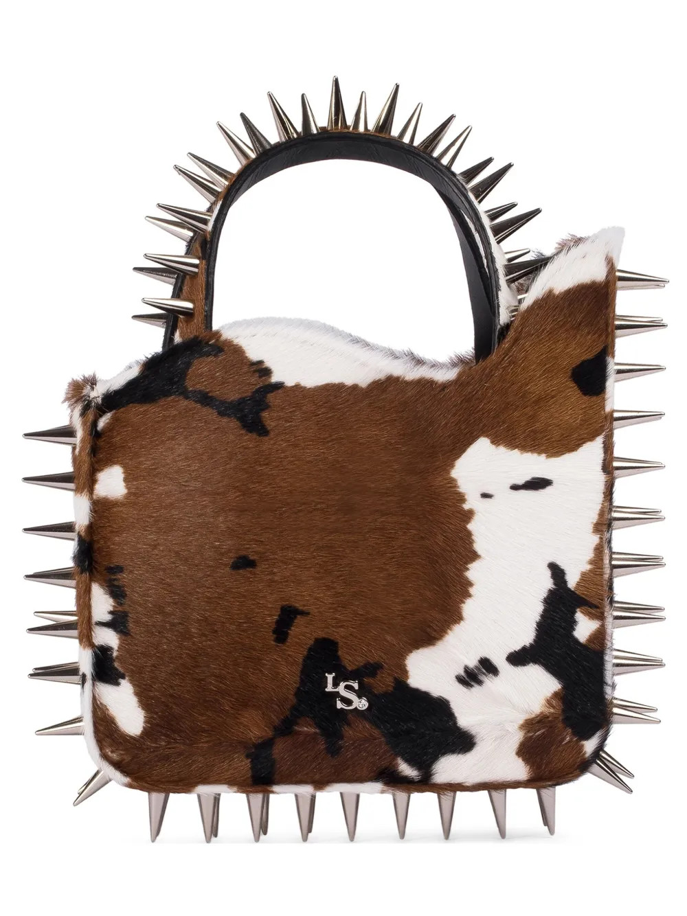 Le Silla Small Ivy Cowhide spike-embellished Tote Bag | Brown | FARFETCH CA | Farfetch Global