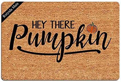 Entrance Mat Hey There Pumpkin Fall Funny Doormat Door Mat Decorative Indoor Doormat Non-Woven 23... | Amazon (US)