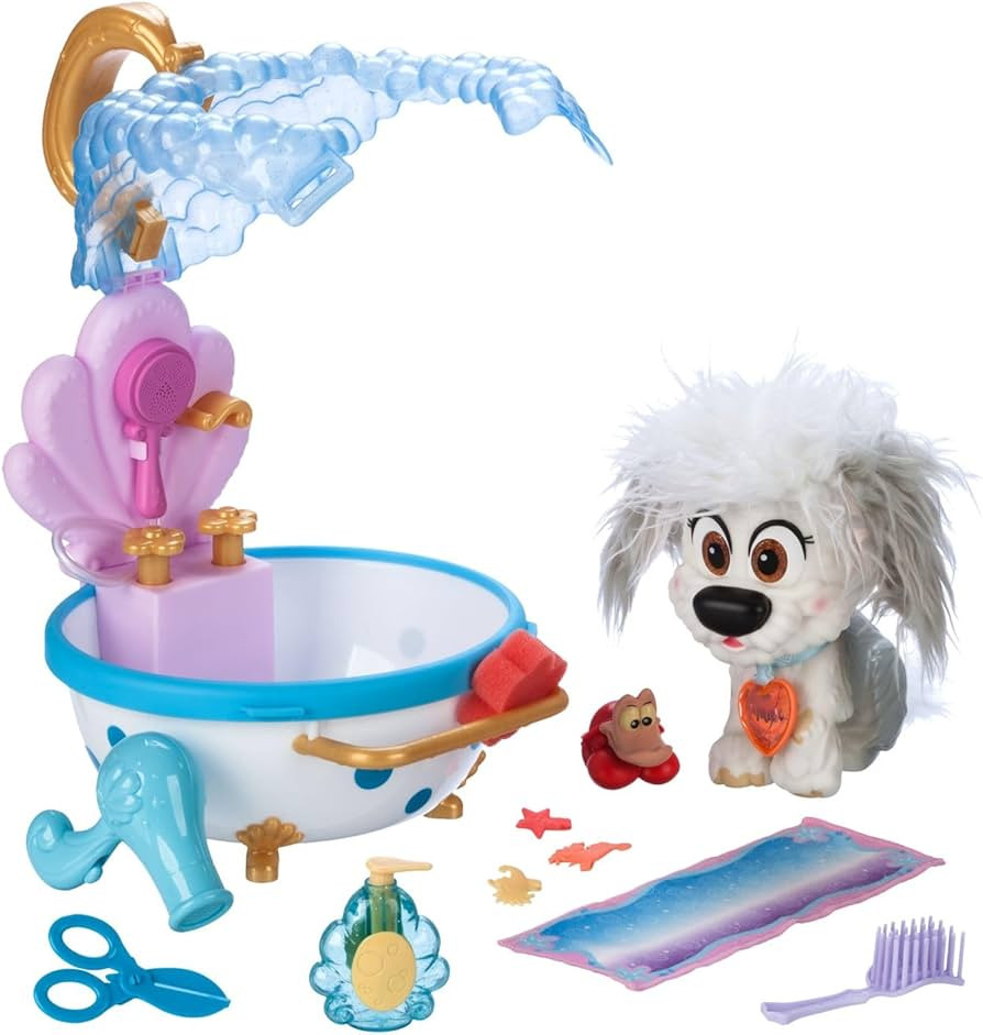 Disney Store Official Princess Pet Play Set - Max Bathtub Set – Fun Playsets Princess Toys Perf... | Amazon (US)