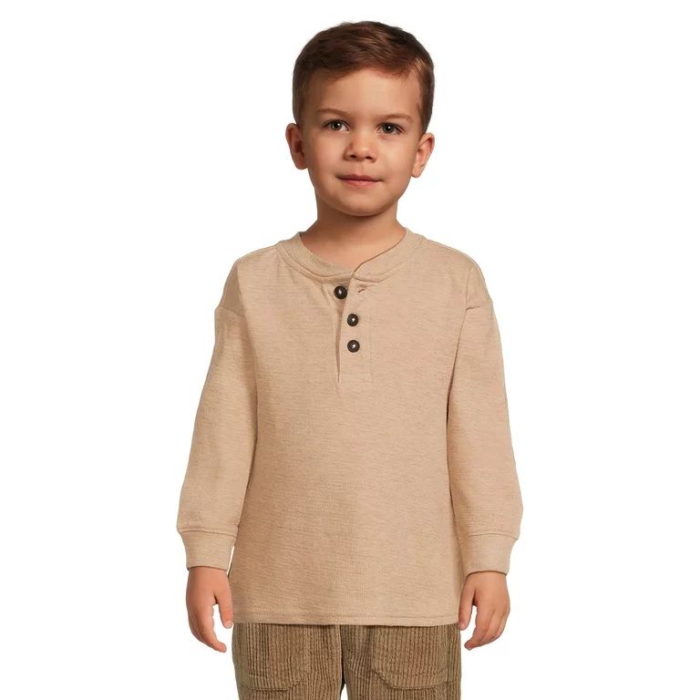 easy-peasy Toddler Boy Long Sleeve Henley T-Shirt, Sizes 12 Months-5T | Walmart (US)