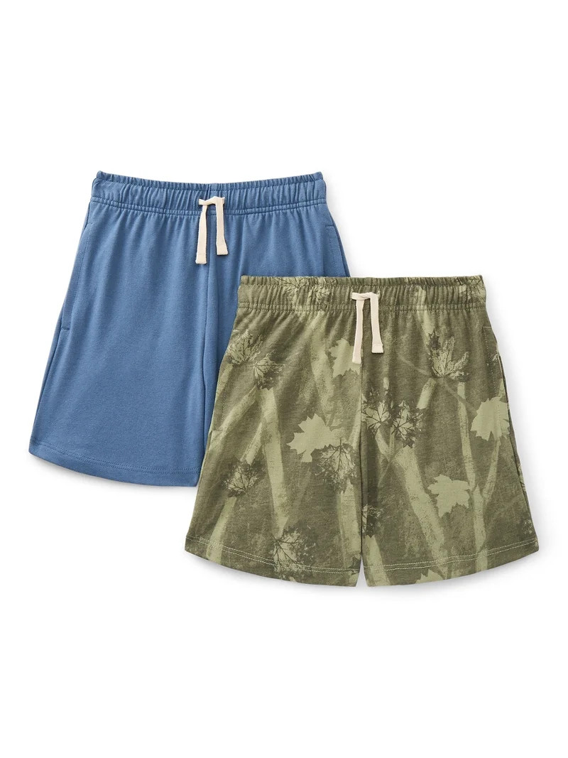 Wonder Nation Little Boys Knit Shorts, 2-Pack, Sizes 4-10 | Walmart (US)