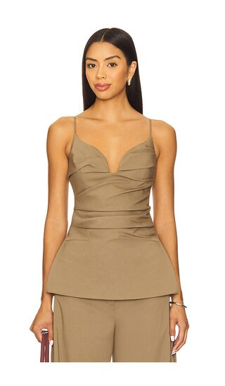 Himley Top in Pecan | Revolve Clothing (Global)