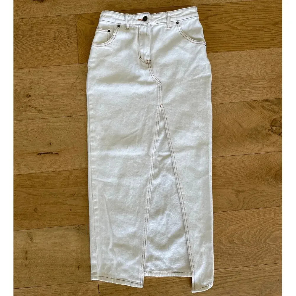 Lioness - Barbie Porcelain Slit Midi Skirt in White | Poshmark
