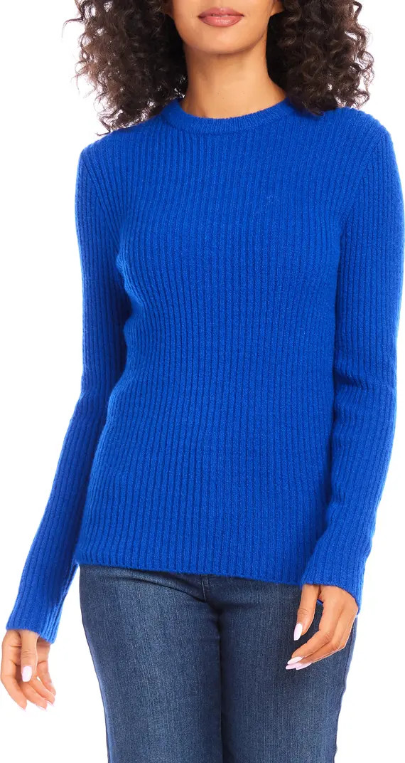 Karen Kane Wide Rib Crewneck Sweater | Nordstrom | Nordstrom