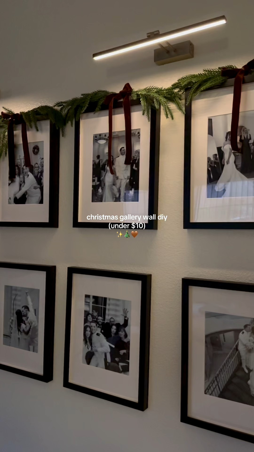 diy’d my gallery wall for under $10 🤎🎄 literally just pine picks + ribbon and i’m obsessed!

#LTKHoliday #LTKHome #LTKFindsUnder50