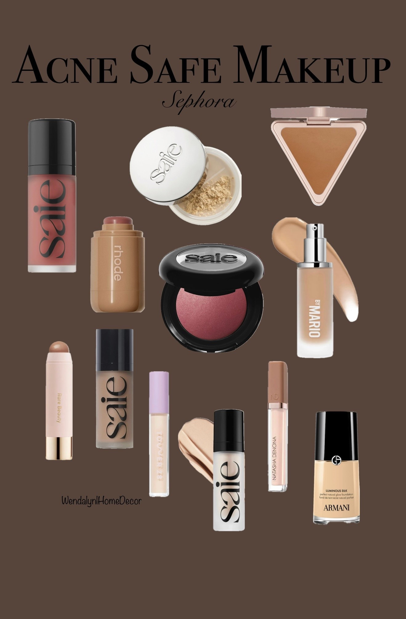 Some products that are truly acne safe according to the “Acneclinic ingredients checker”. 

‼️The “Saie Glowy Super Gel” is only safe in the “Starglow” shade.‼️

Things to remember: 

*Just because one product from a line is acne safe doesn’t mean they all are. 

*Different shades can have different ingredients. 

*Check ingredients for yourself before purchasing anything. 

#LTKU #LTKgrwm #LTKselfcare