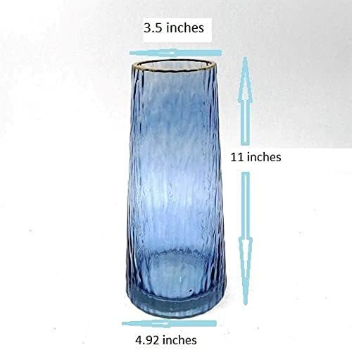 Generic THIVPQ Glass Cylinder Vase for Flowers for Home Decor and Office Decor, 11 inches Tall Bl... | Amazon (US)