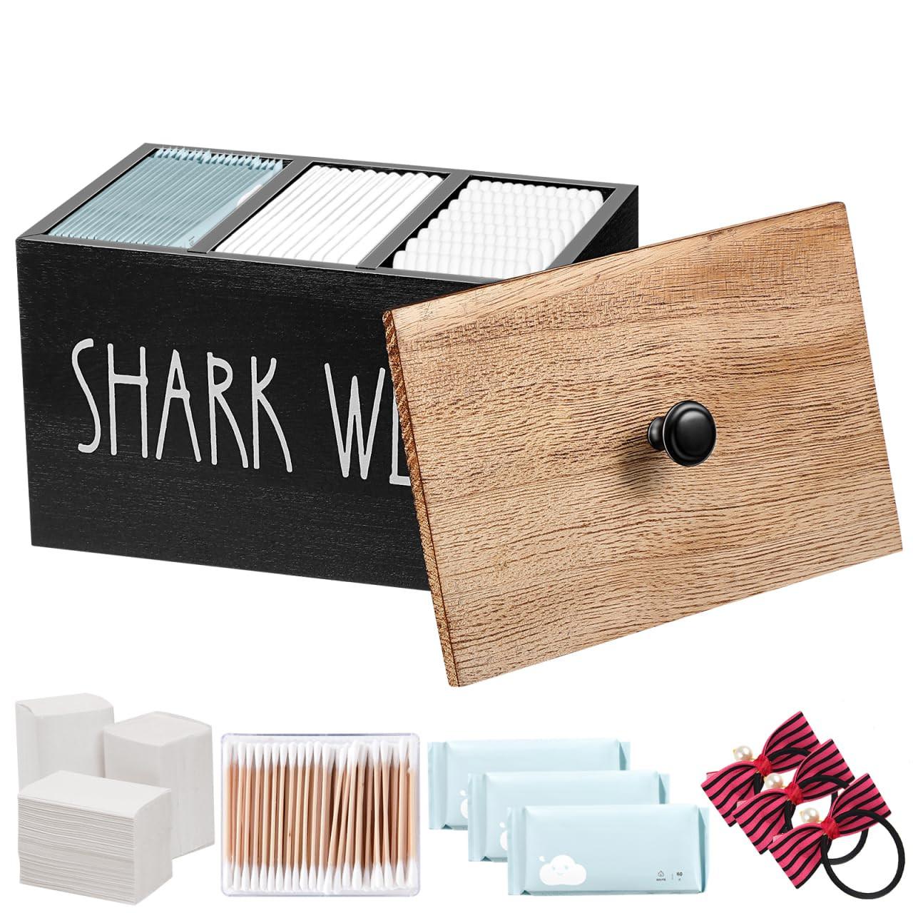 Ciieeo Tampon Organiser Storage Box with Lid and Removable Dividers for Women's Hygiene Items Cot... | Amazon (DE)