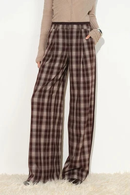 Minerva Contrast Panel Layered Waist Pants | Fabrique