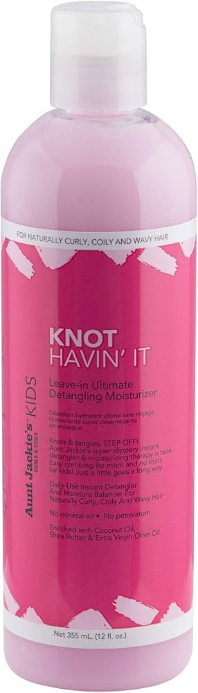 Aunt Jackie's Kids Knot Havin' It Leave-In Ultimate Detangling Hair Moisturizer for Naturally Cur... | Amazon (US)