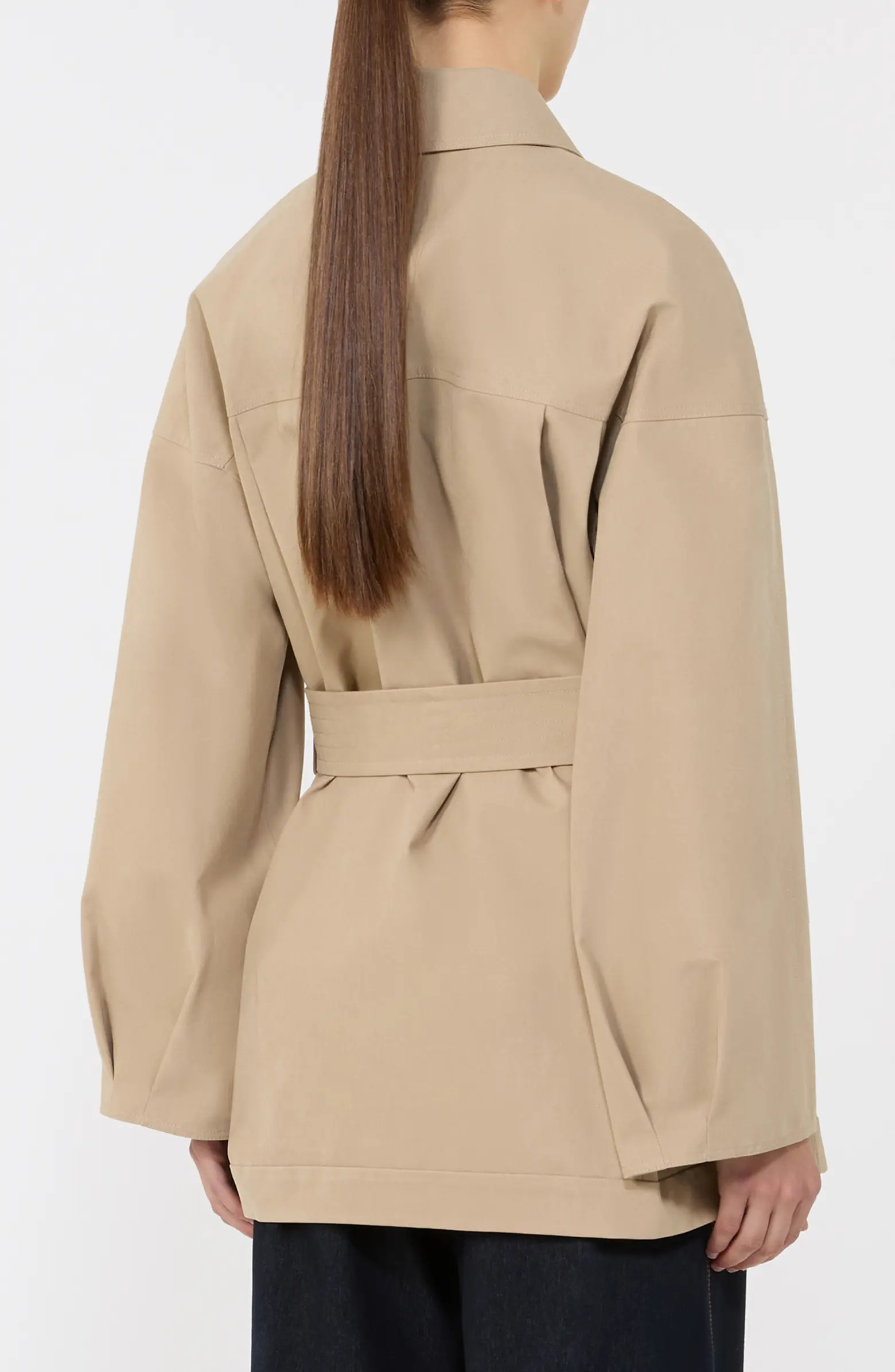 Rafia Waterproof Cotton Blend Belted Trench Coat | Nordstrom