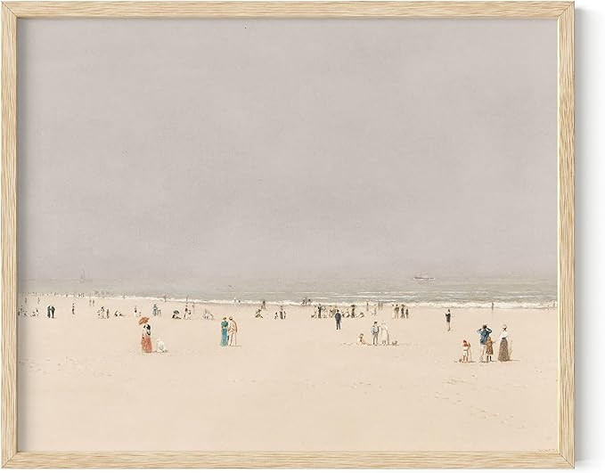 HAUS AND HUES Beach Scene Wall Art - Art Prints Wall Decor, Vintage Art Paintings for Stylish Wal... | Amazon (US)