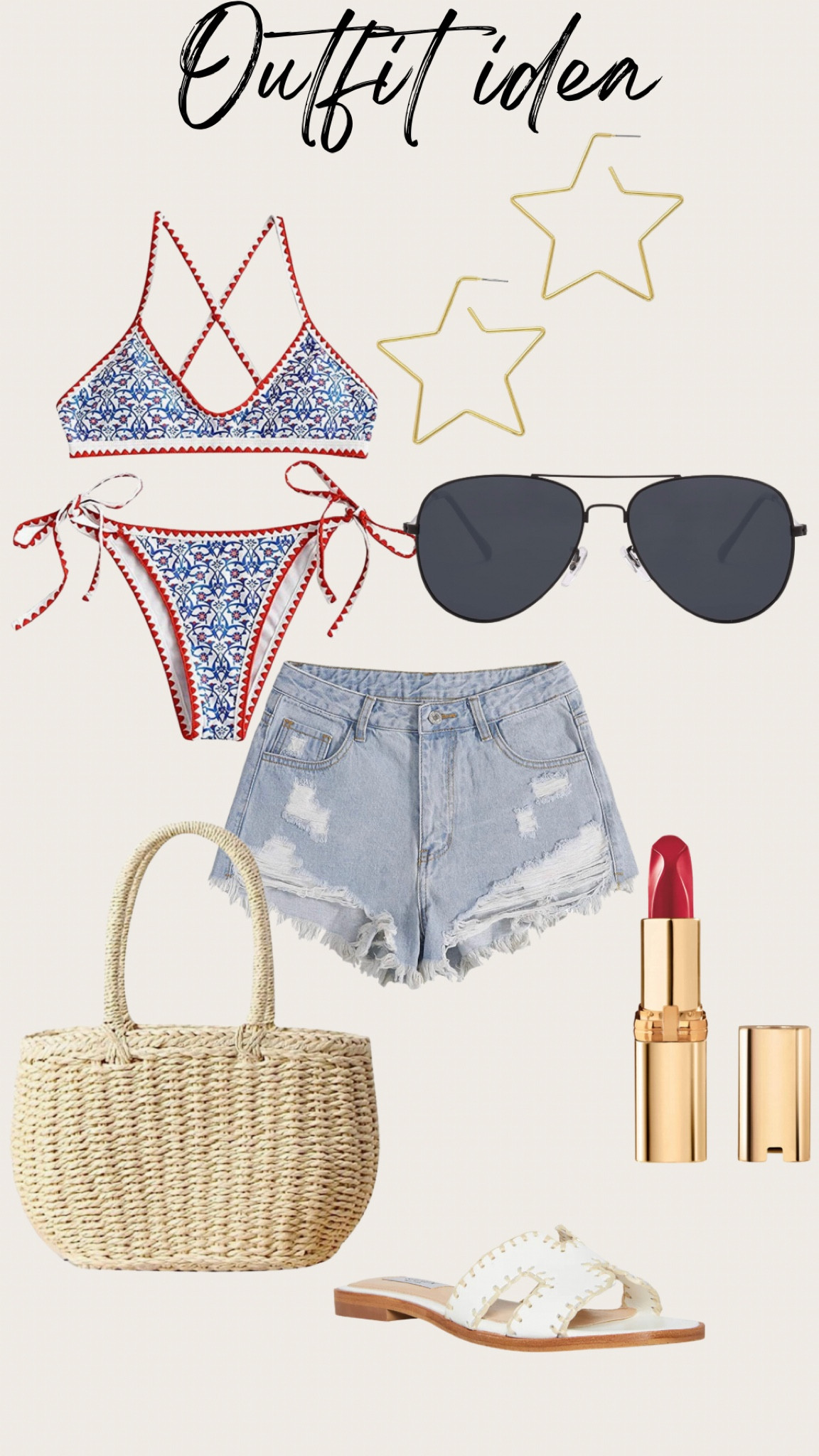 4th of July outfit idea 

#LTKswim #LTKunder50 #LTKstyletip