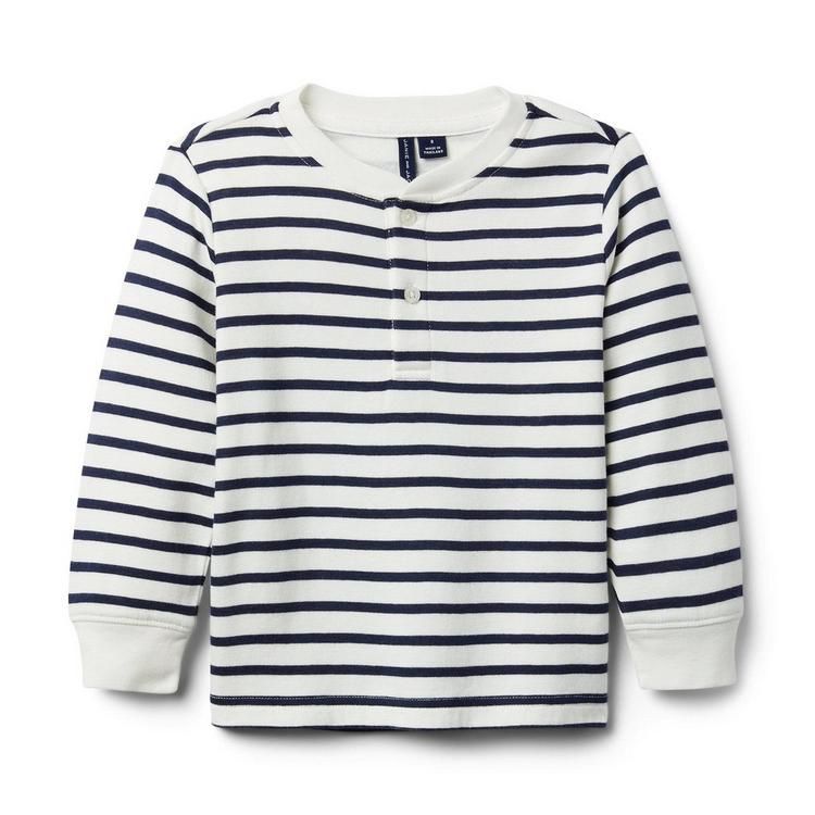 Striped Henley Tee | Janie and Jack