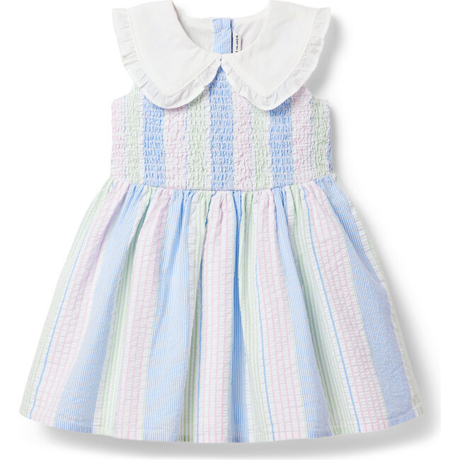 The Seersucker Smocked Sundress | Maisonette