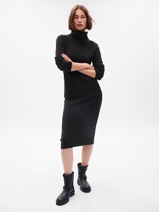 CashSoft Turtleneck Midi Sweater Dress | Gap (US)