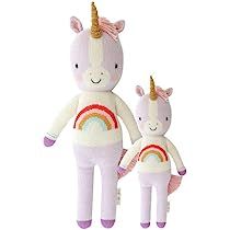 cuddle + kind Zoe The Unicorn Little 13" Hand-Knit Doll – 1 Doll = 10 Meals, Fair Trade, Heirloom Qu | Amazon (US)