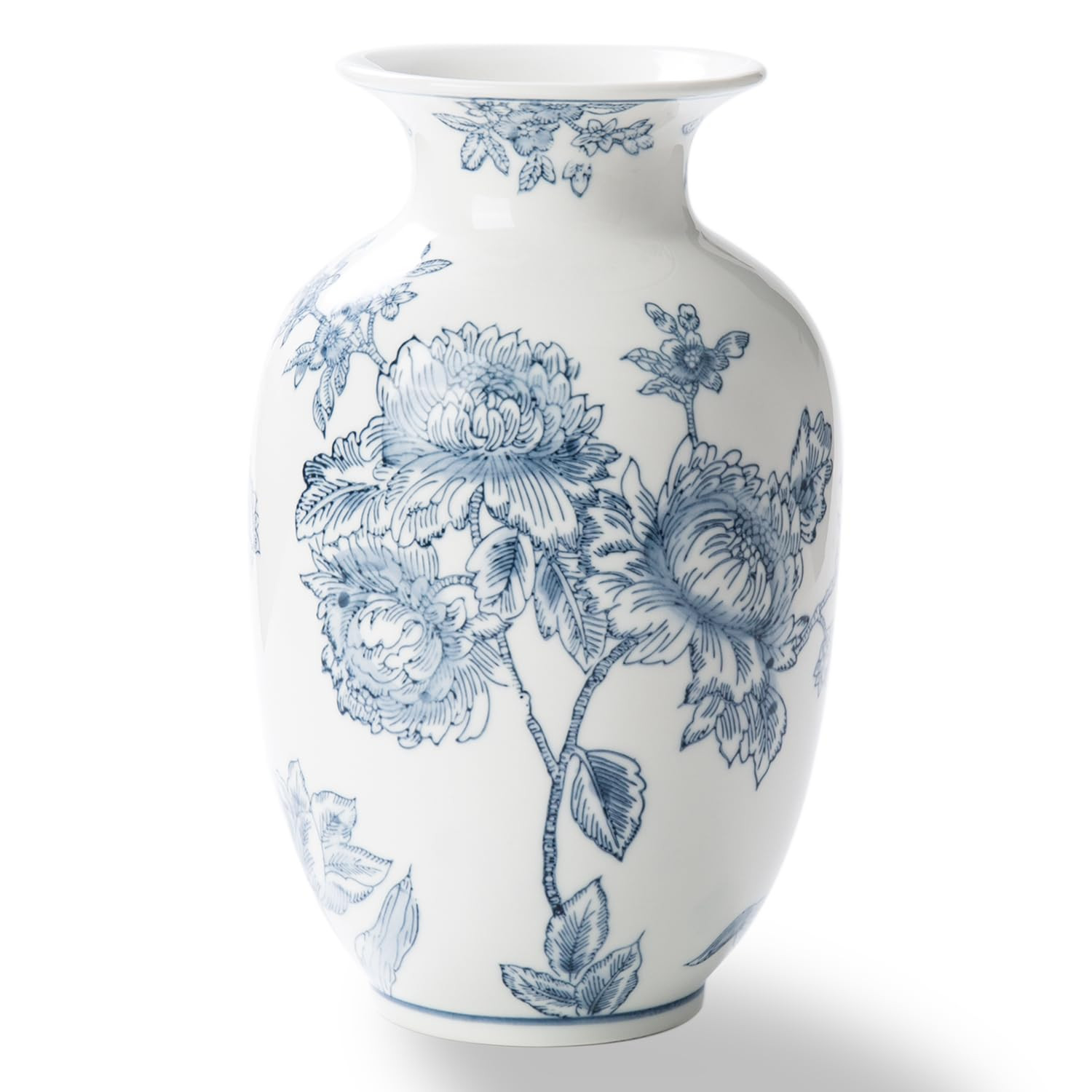 Blue and White Vase for Home Decor, Ceramic Chinoiserie Vase Decor, Porcelain Vases, Flowers and ... | Amazon (US)