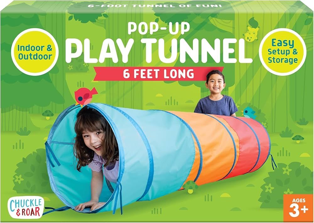 Chuckle & Roar - Pop Up Play Tunnel - Active Play for Toddlers - Preschool pop up Tent Companion ... | Amazon (US)