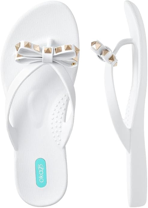 Oka-B Women's Chase Bow Flip Flop Sandal | Amazon (US)
