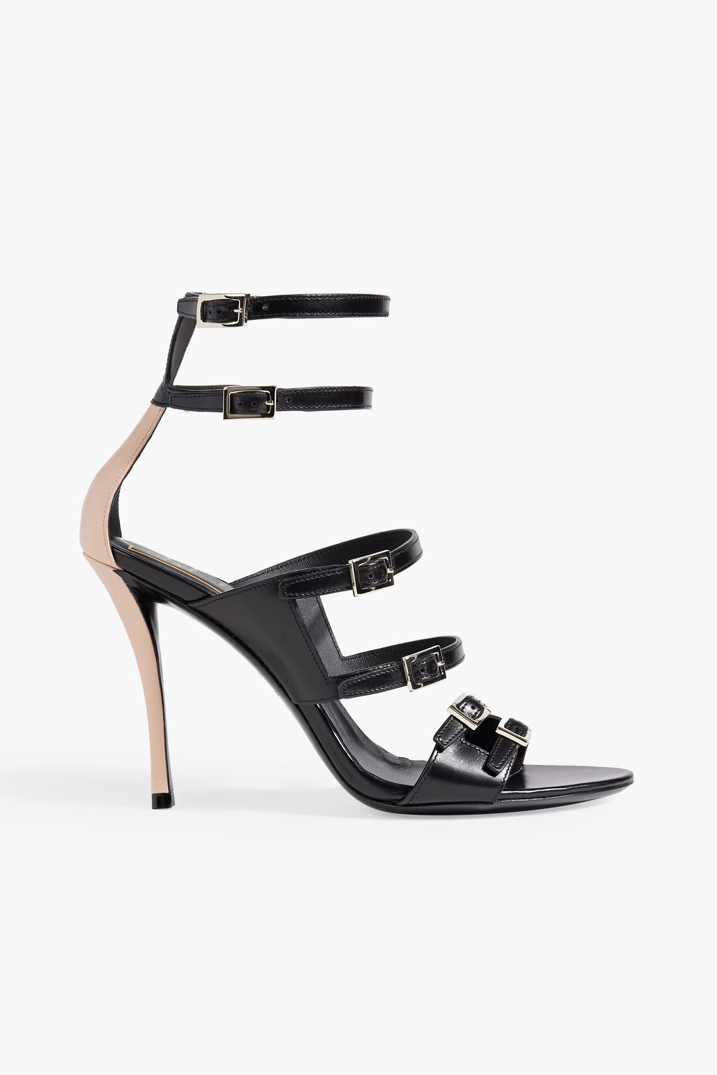 Two-tone buckled leather sandals | The Outnet (US and CA)