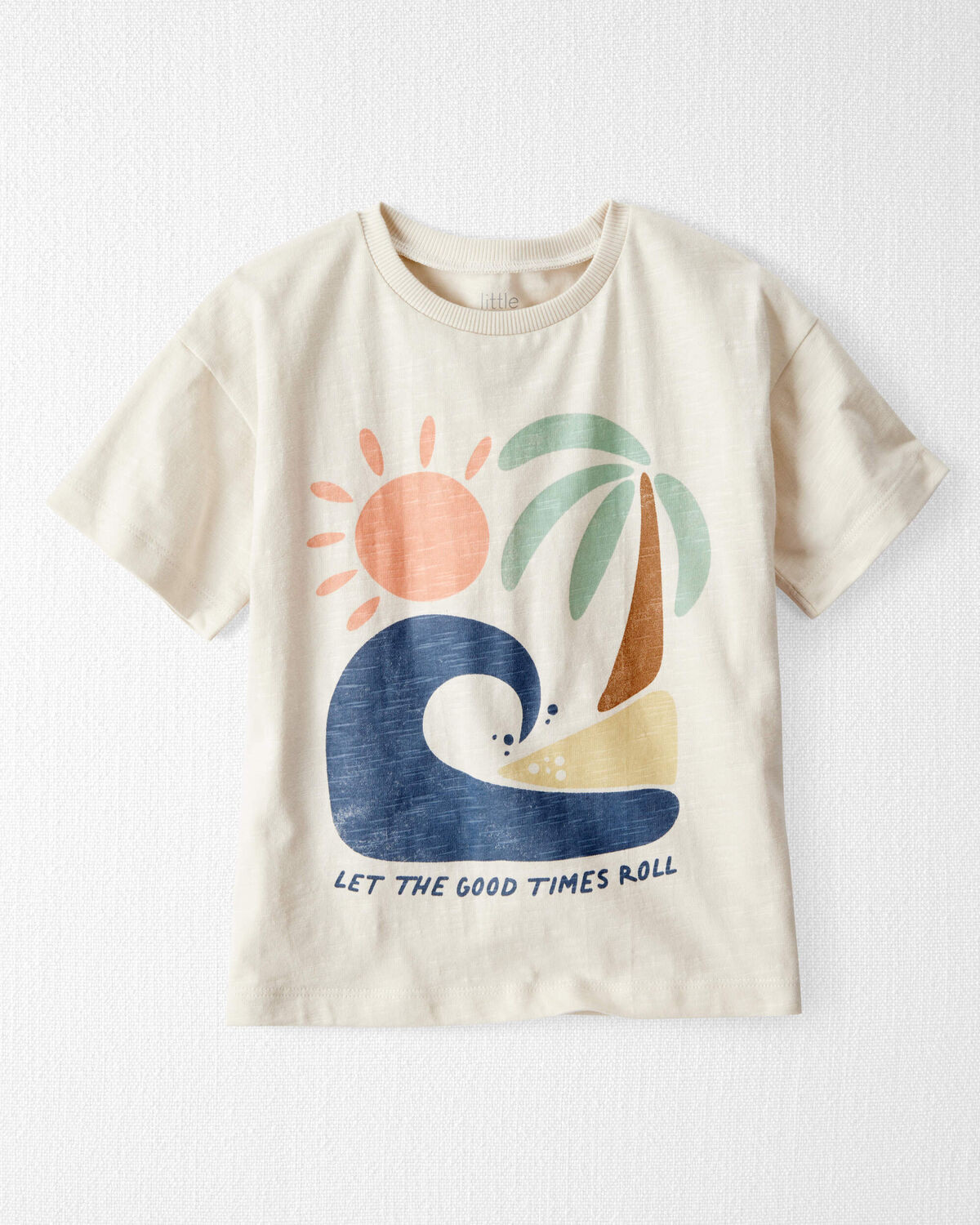 Toddler Organic Cotton Beach-Print Tee | Carter's Inc