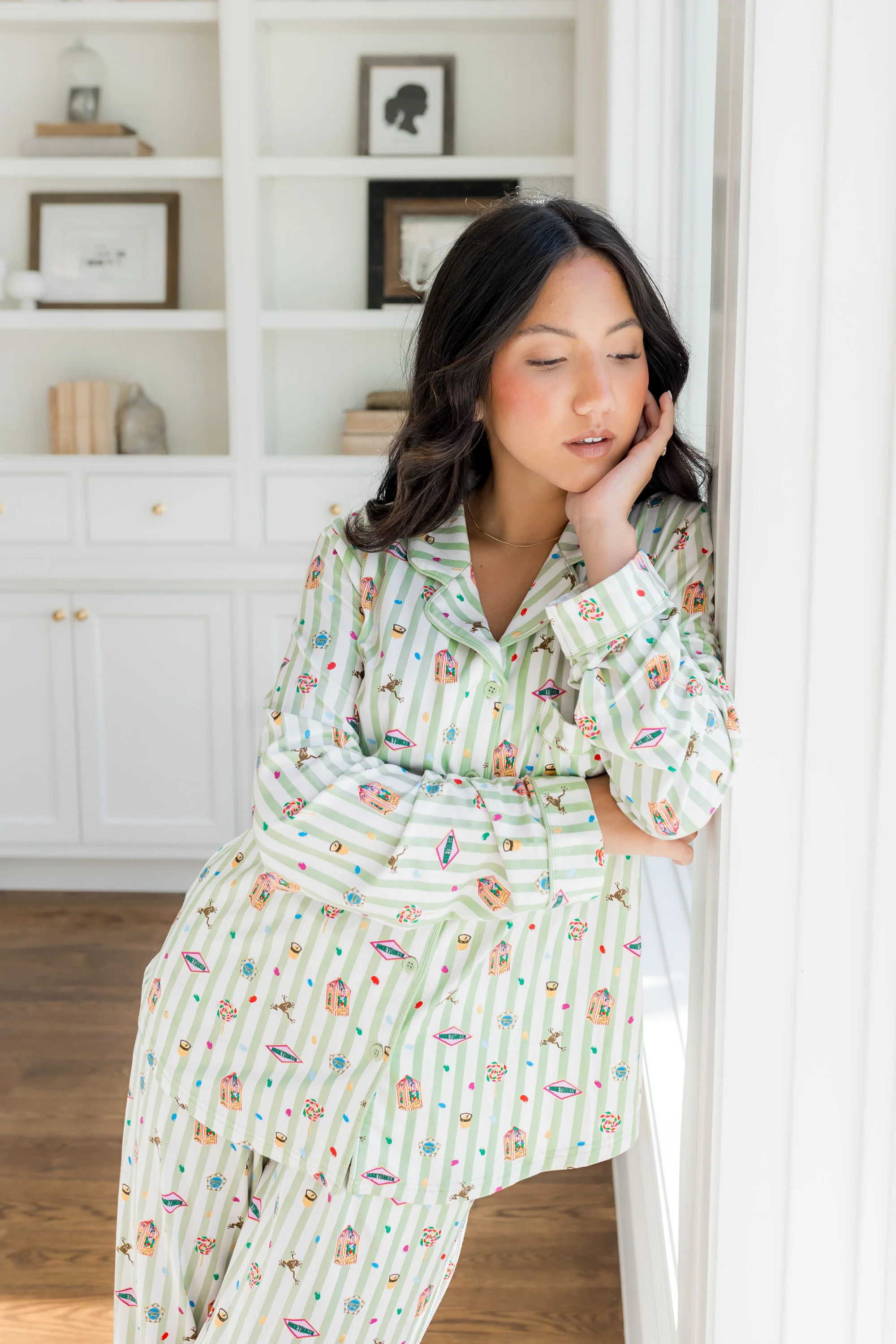Long-Sleeved Women's Pajama Set in Honeydukes | Kyte Living