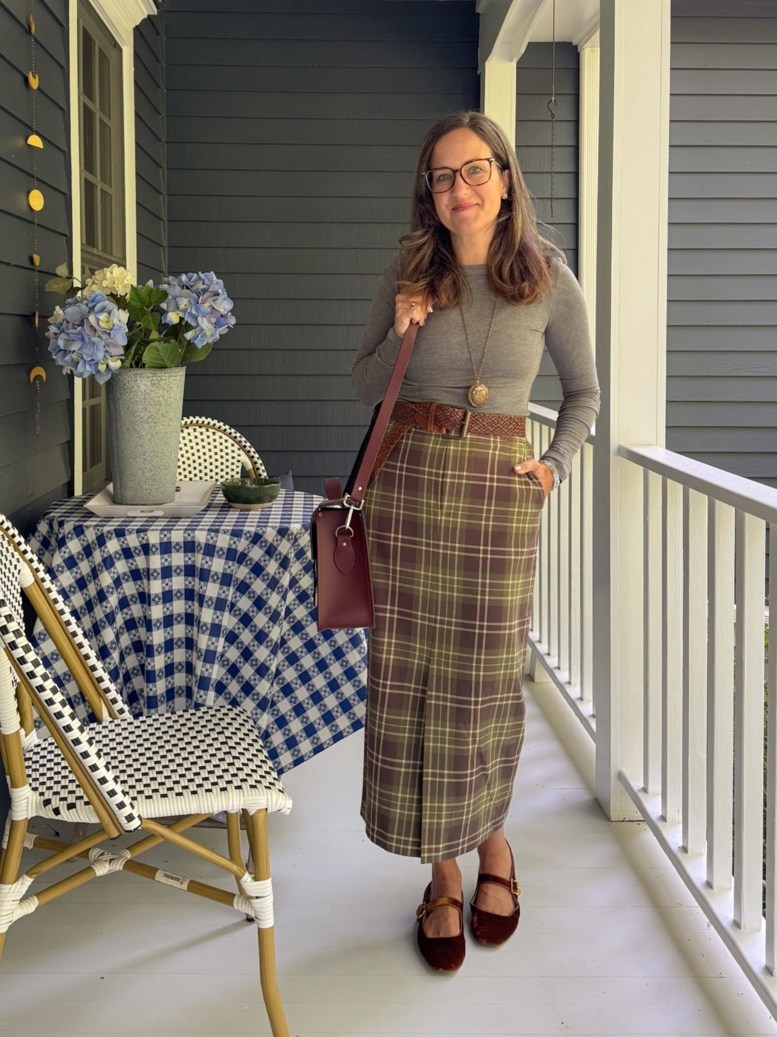 Resharing a favorite look from last autumn! A plaid midi skirt outfit I’m rewearing this year. 

Fall outfit \ style over 40

#LTKootd #LTKOver40 #LTKPetite