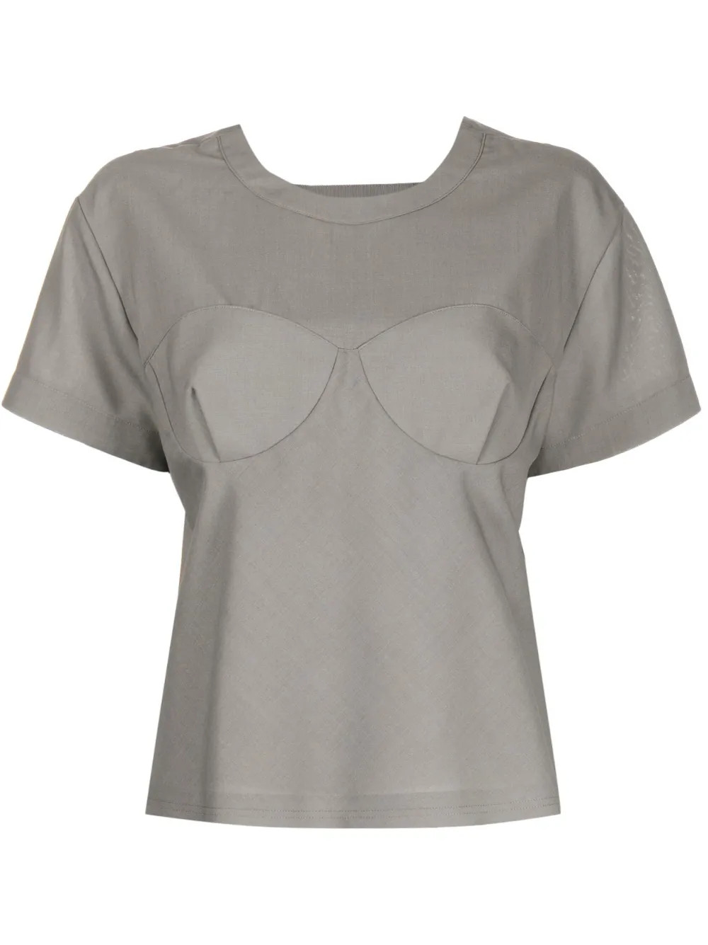 bustier-appliqué T-Shirt | Farfetch Global