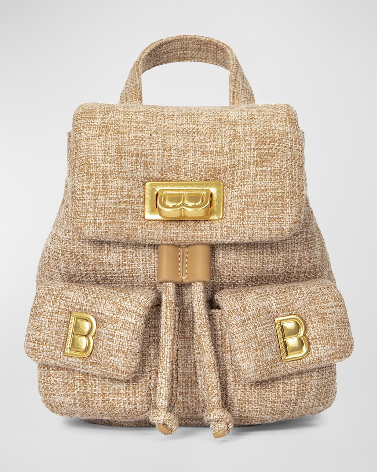 Avi Drawstring Linen Backpack | Neiman Marcus