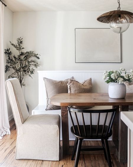 we love a cozy + cute breakfast nook. becomes the hub for big families with all the extra seating + gathering space for hosting  

#LTKSaleAlert #LTKHome #LTKStyleTip