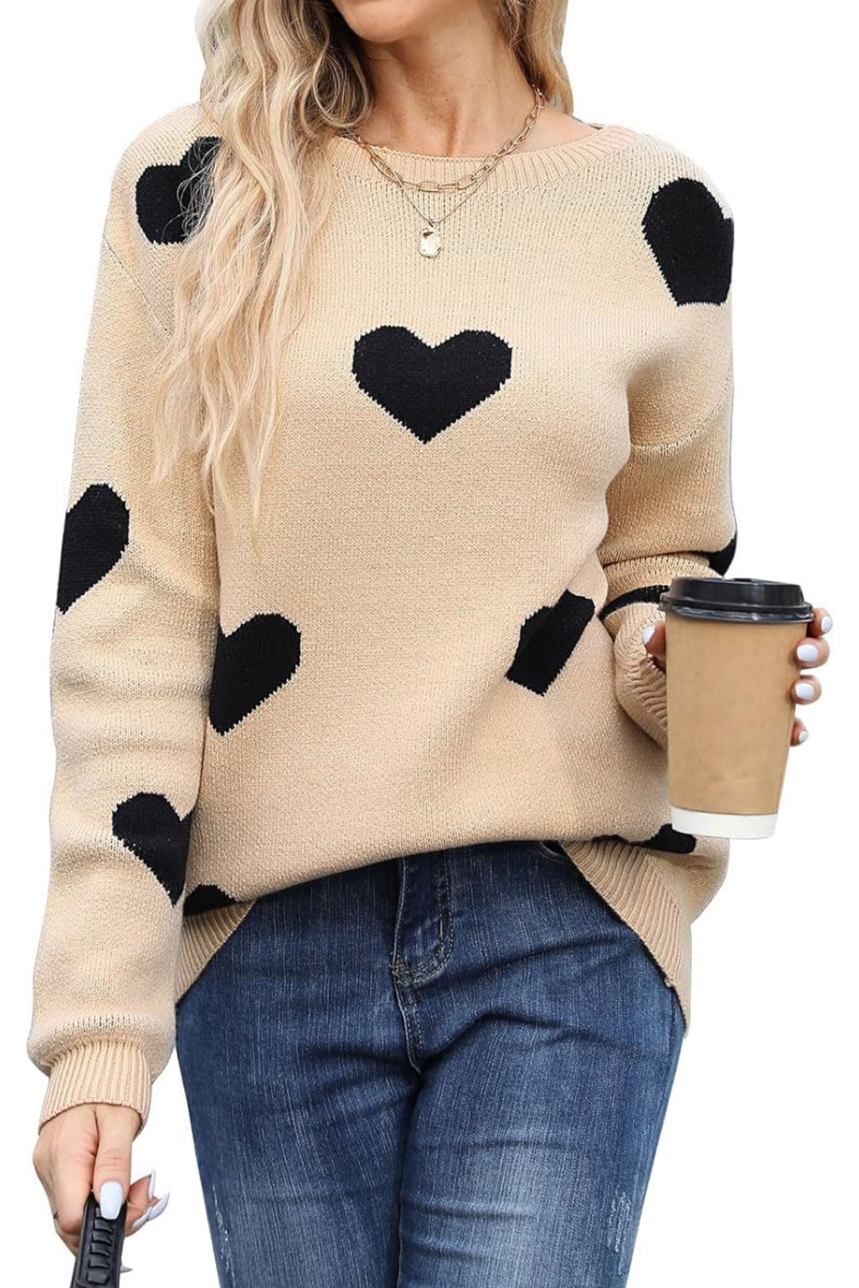 Black & beige vday sweater 

#LTKSeasonal #LTKMostLoved #LTKstyletip