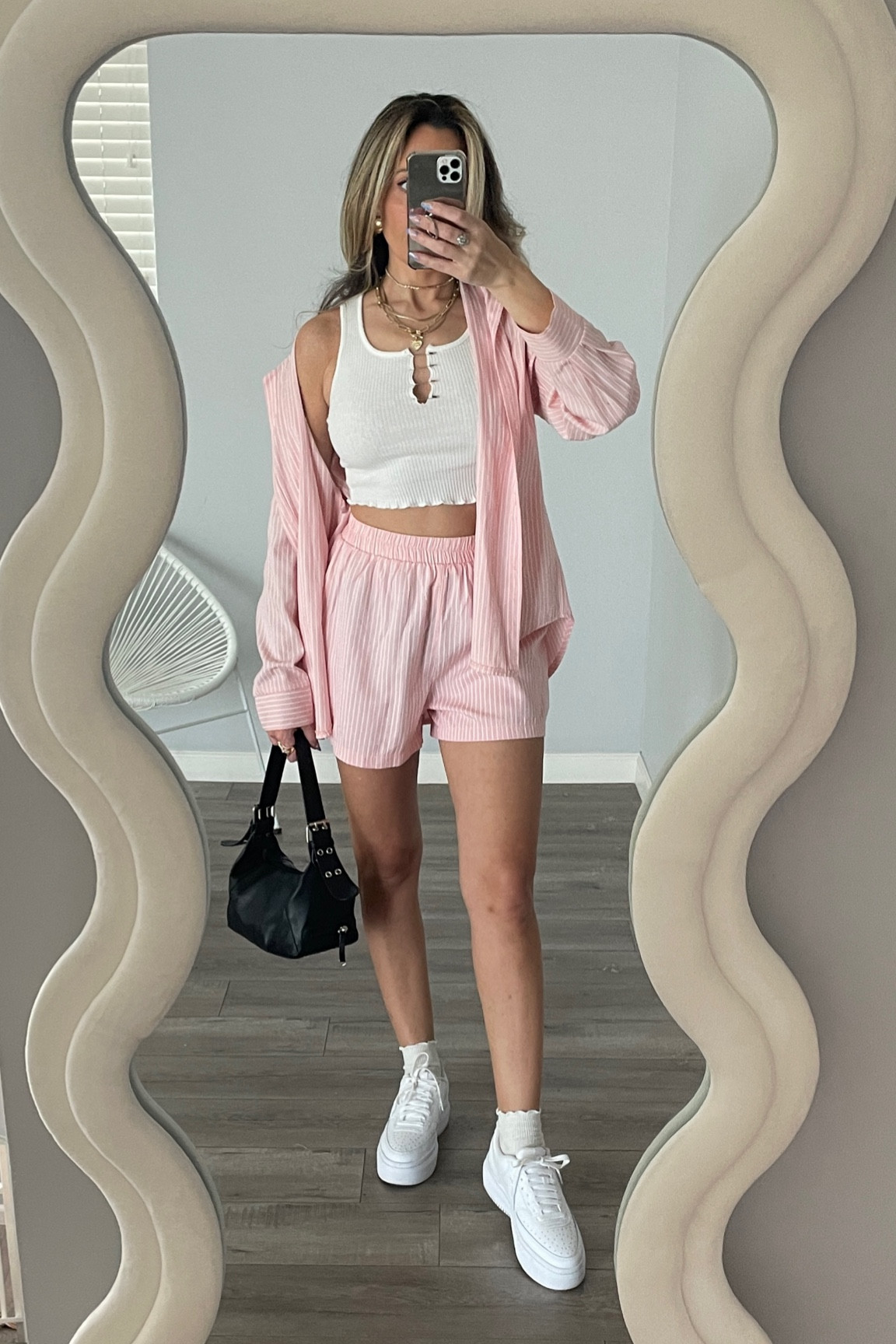 Shein summer find. Pink two piece set. Also comes in blue. I sized up to a small for an oversized fit  

#LTKsalealert #LTKunder50 #LTKFind