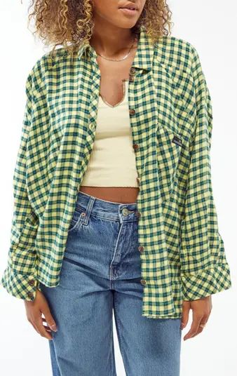 BDG Urban Outfitters Brendan Plaid Flannel Crop Shirt | Nordstrom | Nordstrom