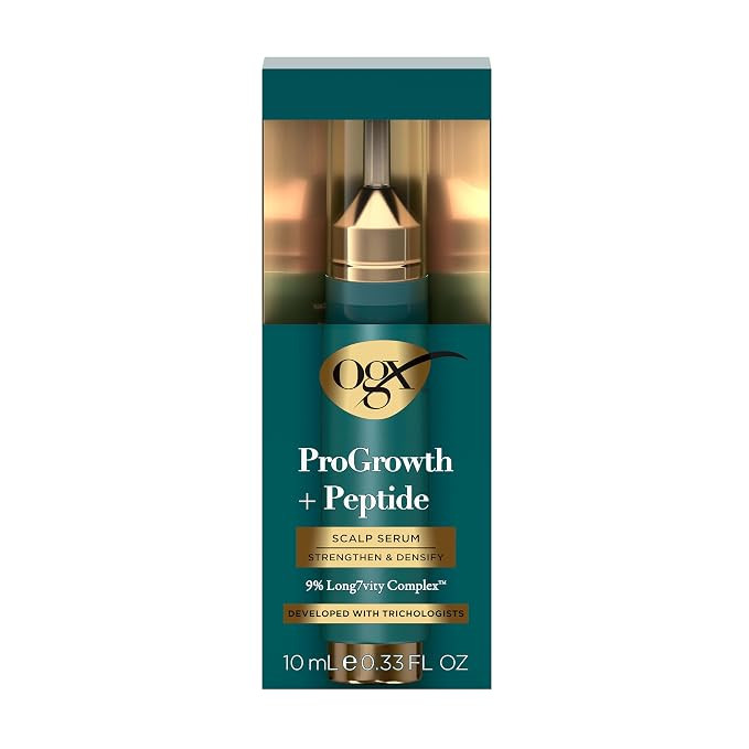 OGX ProGrowth + Peptide Scalp Serum, Hair Serum, 0.33 Fl Oz | Amazon (US)