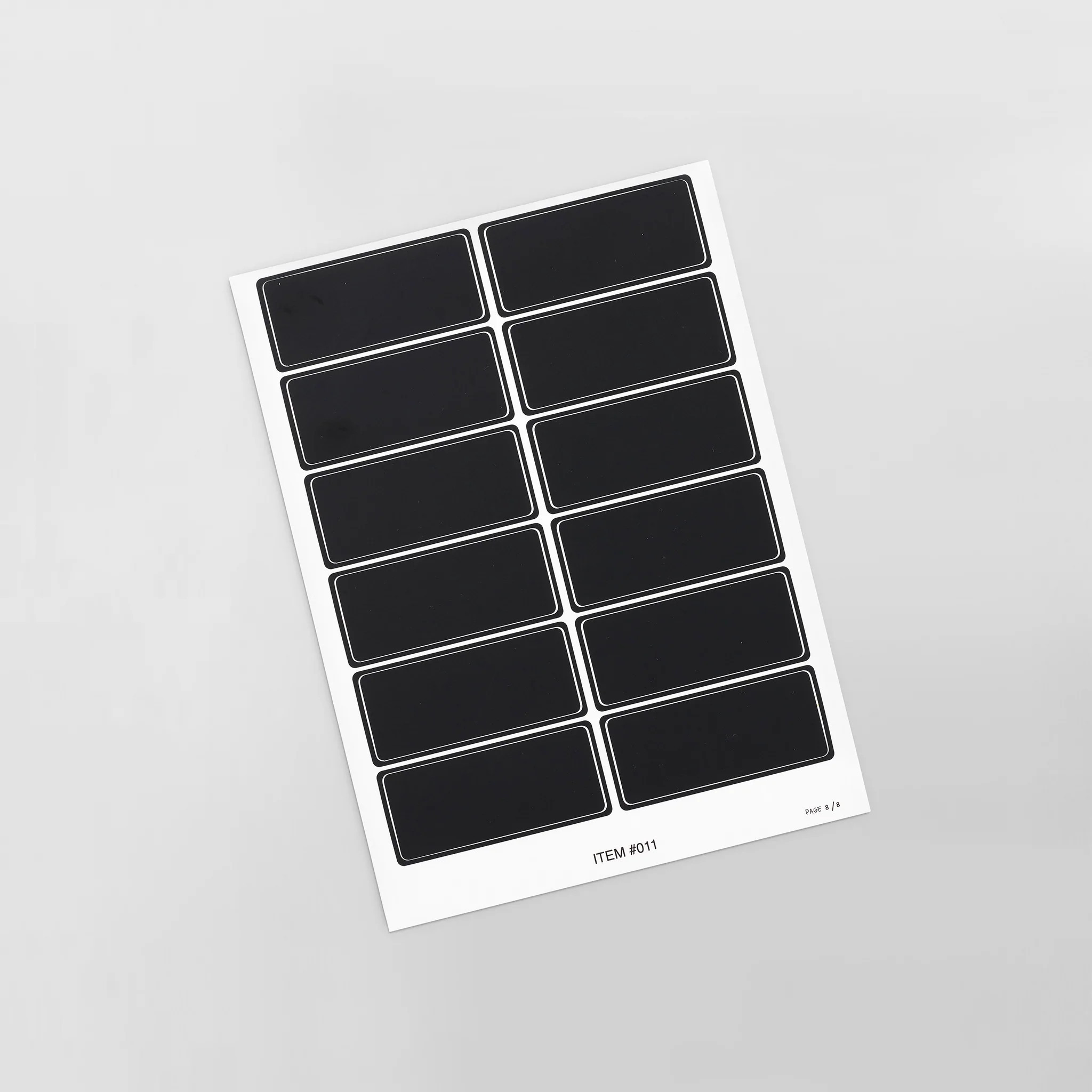 Blank Label Set - Black | NEAT Method