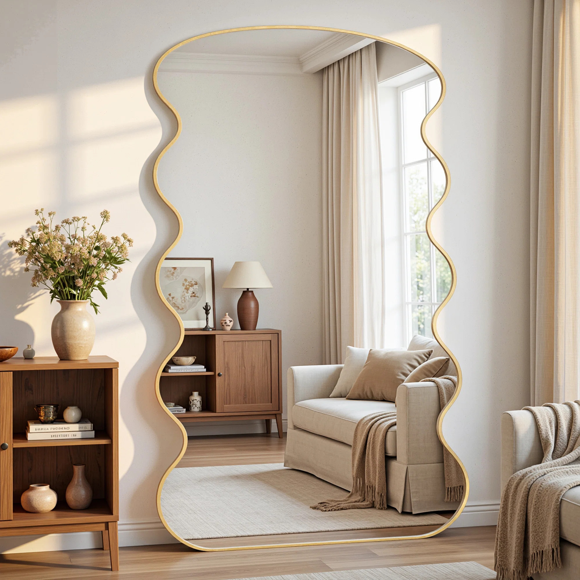 The Wave Full-Length Mirror | Wayfair North America
