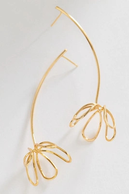 Sculpted Floral Drop Earrings | Anthropologie (US)