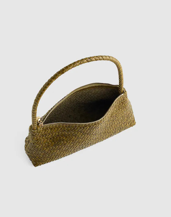 The Signature Woven Mini Zip Shoulder Bag | Madewell