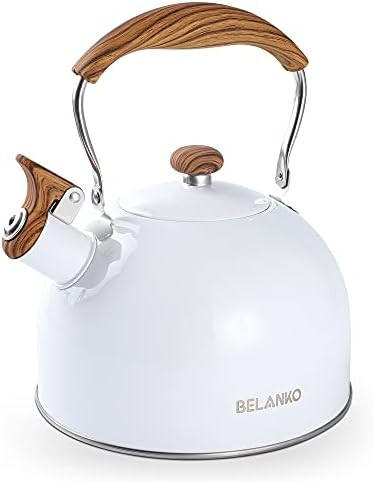 Tea Kettle, BELANKO 85 OZ / 2.5 Liter Whistling Tea Kettle, Tea Pots for Stove Top Food Grade Sta... | Amazon (US)