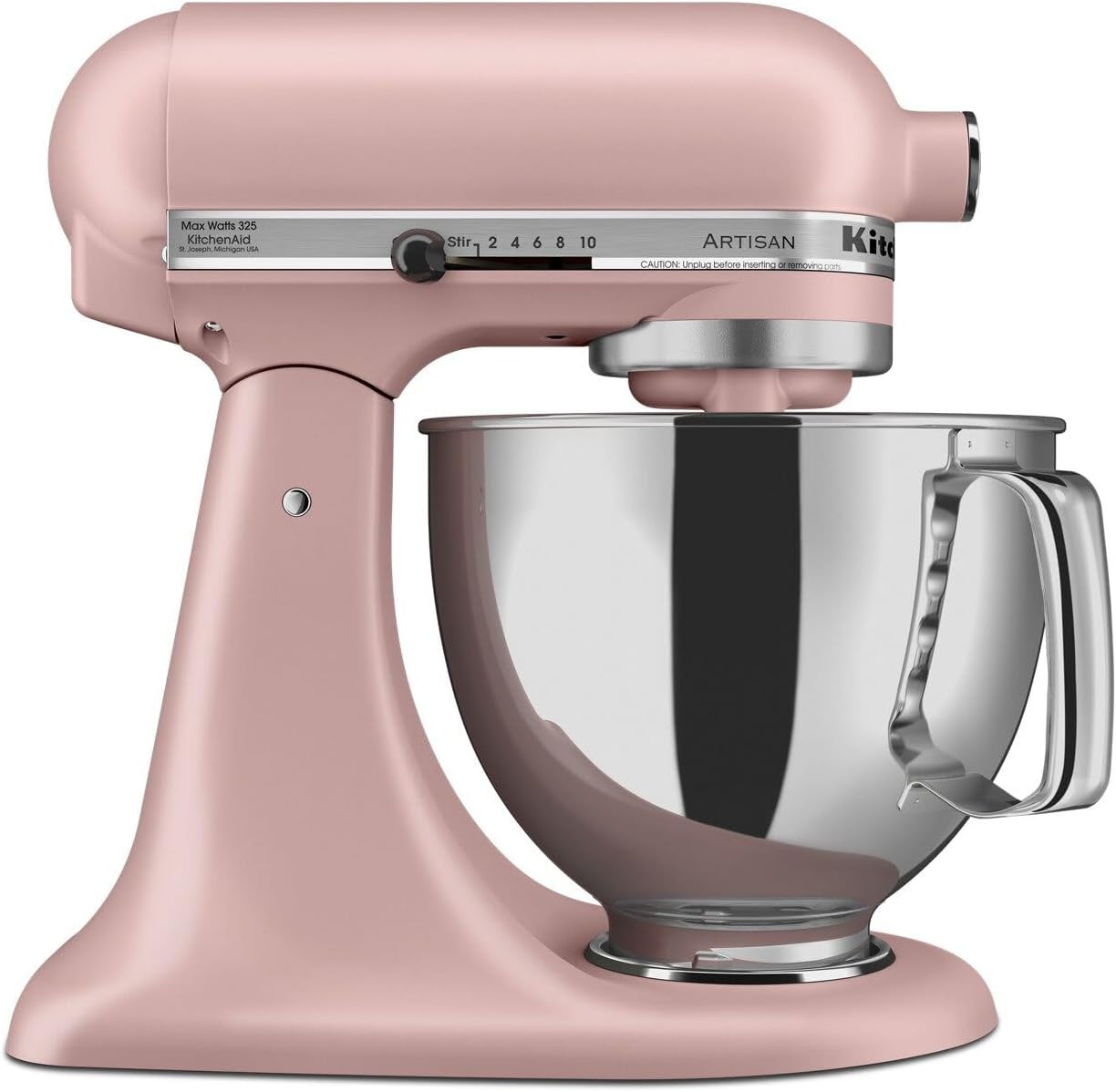 KitchenAid Artisan Series 5 Quart Tilt Head Stand Mixer with Pouring Shield KSM150PS, Dried Rose | Amazon (US)