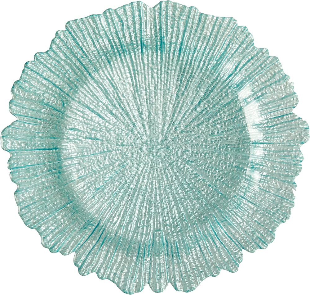 ChargeIt by Jay Charge It by Jay Reef Charger 13” Decorative Melamine Service Plate for Home, P... | Amazon (US)