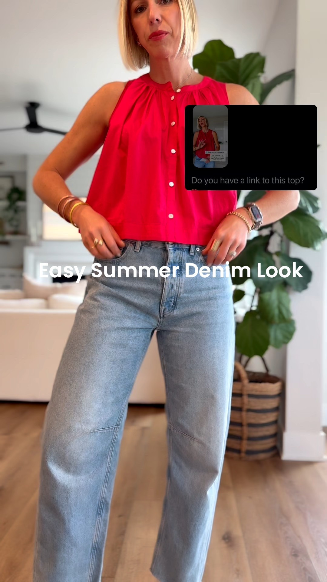 Love this easy breezy cotton tank paired with jeans + nude sandals for an effortless summer look 🫶 



#LTKOver40 #LTKSeasonal #LTKFindsUnder100