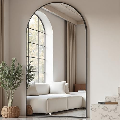 Arched Floor Mirror, 76 "x 34" Full Length Mirror Wall Mirrors Hanging or Leaning Arched-Top Full... | Amazon (US)