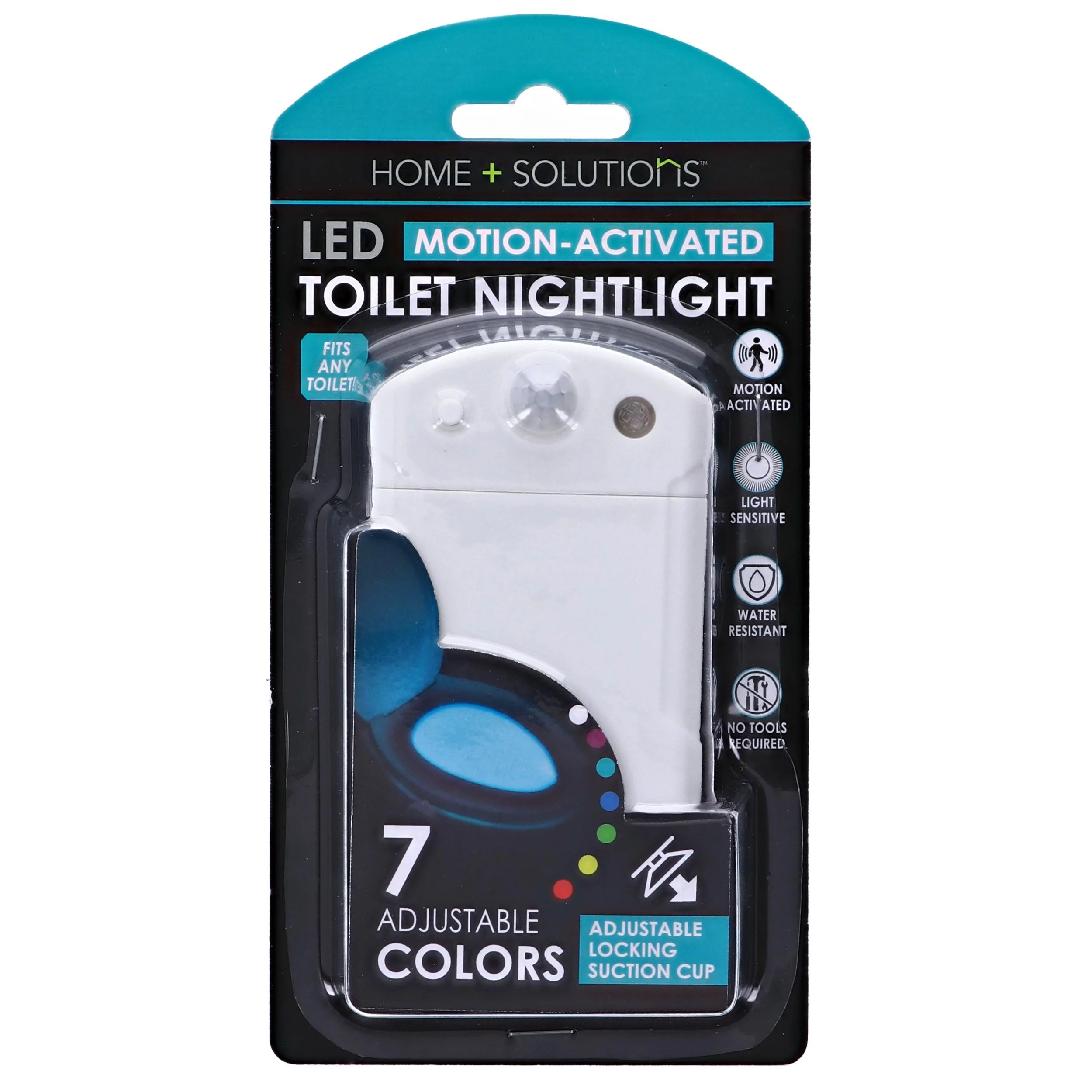 Home+Solutions Motion-Activated LED Toilet Nightlight | Walmart (US)