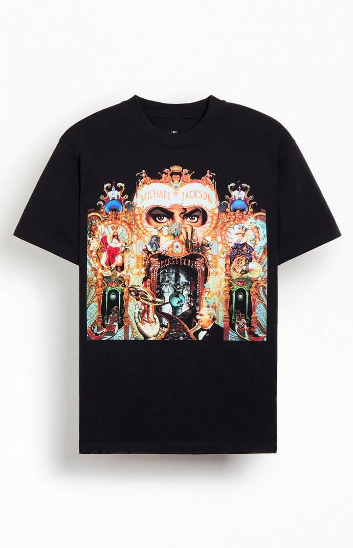 Men's Michael Jackson Dangerous T-Shirt in Black - Size 2XL | PacSun