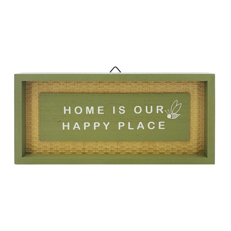 Way to Celebrate Spring Wooden Our Happy Place Sign 13" | Walmart (US)