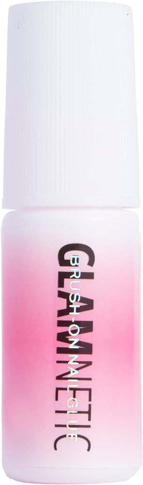 Glamnetic Super Strong Brush On Nail Glue | Brush Tip Applicator, Mess Free, Travel Friendly, Veg... | Amazon (US)