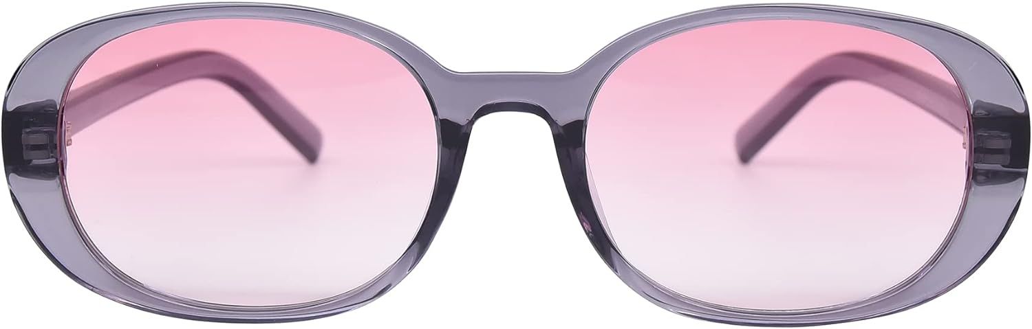 LEMON GRASS Womens' Polarized Big Oversize Oval Mod Sunglasses | Amazon (US)